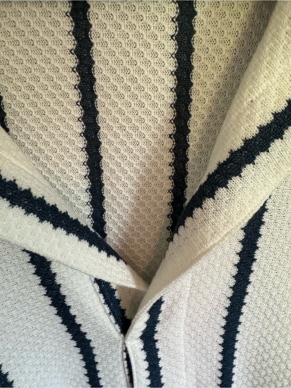 Todd Snyder White striped boucle knit Polo new without tags size XXL - Picture 6 of 11